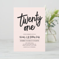 Black & Pink | Chic Twenty One Cumpleaños 21