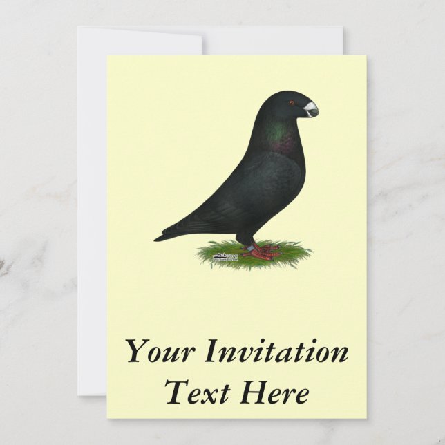 Invitación Black Show Racer (Anverso)