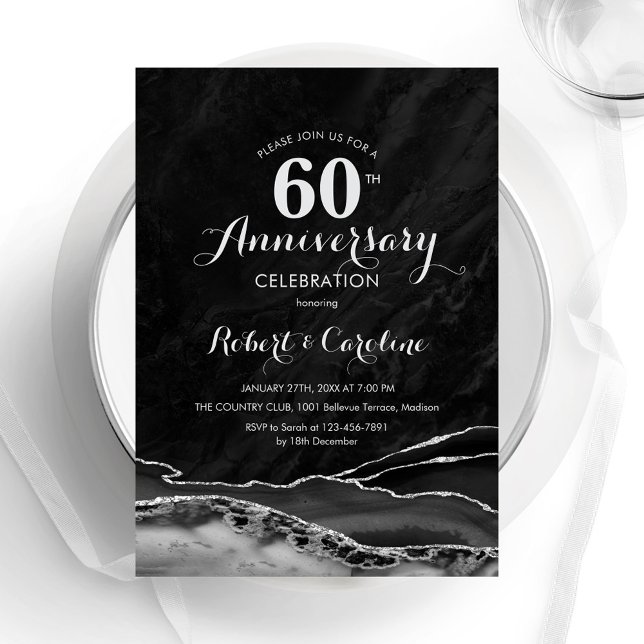 Invitación Black Silver 60° aniversario (Subido por el creador)