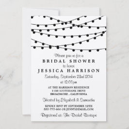 Invitación Black String Ilustra Sobre La Ducha De Novias Rusa