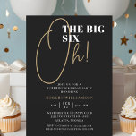 Invitación Black The Big 60th Surprise Birthday Invitation<br><div class="desc">Black The Big 60th Surprise Birthday Invitation Sus invitados sabrán que este será un fiesta especial sólo mirando esta invitación!</div>