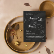 Black & White Elegant Minimalist Wedding 