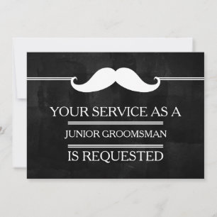 Invitación Blackboard su servicio como petición de Groomsman