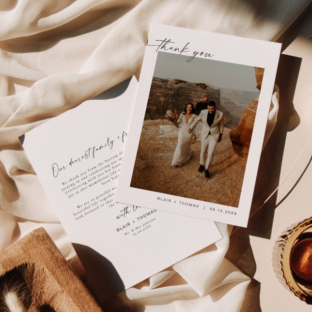 Invitación BLAIR Boda moderno de fotografía de Boho (Subido por el creador)