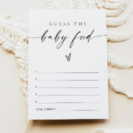 Invitación BLAIR Moderno Adivinan El Juego De Baby Shower De 