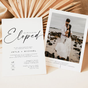Invitación BLAIR Moderno Boho Foto Que Elegimos Recepción