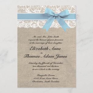 Invitación blanca Capri de la boda del cordón y de