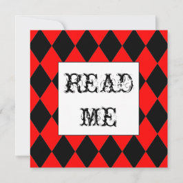 Invitación blanca de Alicia del conejo