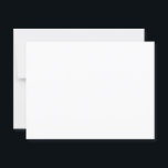 Invitación blanca de casamiento de 5,6" x 4,25"<br><div class="desc">Estas postales bodas en blanco pueden servir para dos propósitos. Puede solicitar muestras para previsualizar la calidad de papel de Zazzle antes de realizar un pedido grande. O puede utilizarlos como base para sus invitaciones personalizadas. Estas tarjetas miden 5, 6" x 4, 25", y utilizan papel semi-brillante, espesor de 12,...</div>