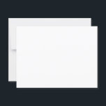 Invitación blanca de casamiento de 5,6" x 4,25"<br><div class="desc">Estas postales bodas en blanco pueden servir para dos propósitos. Puede solicitar muestras para previsualizar la calidad de papel de Zazzle antes de realizar un pedido grande. O puede utilizarlos como base para sus invitaciones personalizadas. Estas tarjetas miden 5, 6" x 4, 25", y utilizan papel semi-brillante, espesor de 12,...</div>