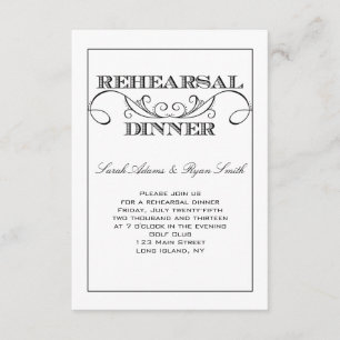 Invitación blanca y negra del remolino del ensayo