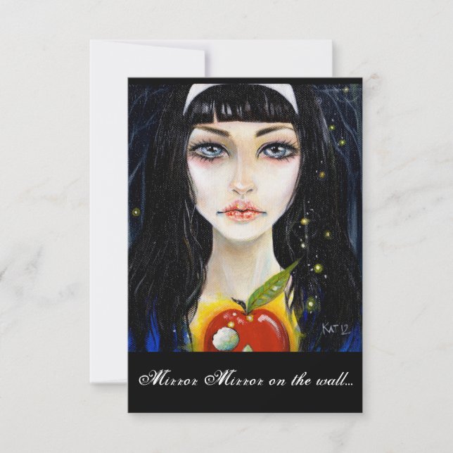 Invitación Blancanieves y manzana envenenada (Anverso)