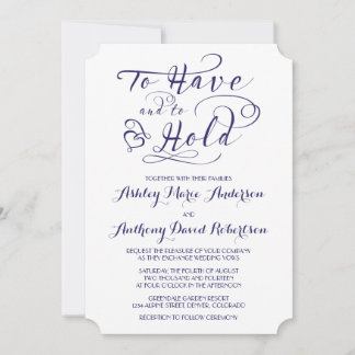 Invitación Blanco Azul De La Marina Para Tener Que Sostener A
