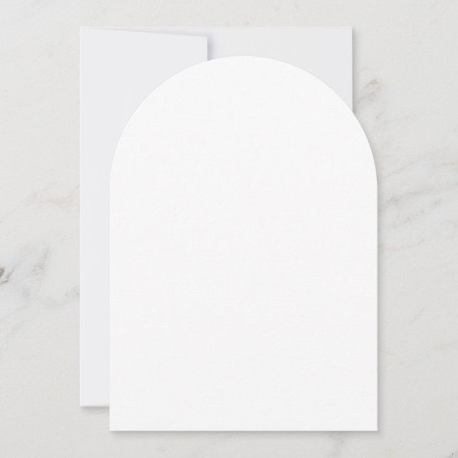 Invitación Blanco claro 5" x 7" fiesta de cumpleaños de Arch  (Anverso)
