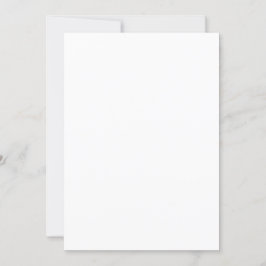 Invitación Blanco claro 5" x 7" Fiesta de cumpleaños en blanc