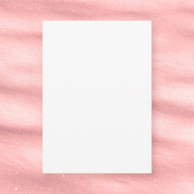 Invitación Blanco claro Baby Shower mate de 5" x 7" (Plain white blank 5x7 baby shower invitation)