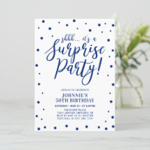 Blanco y azul | Surprise Adulthday Party
