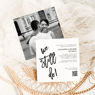 Invitación Blanco y negro   Renovación del código QR y del vo