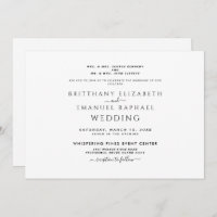 Blanco y negro simple Ambos padres enumeraron la i