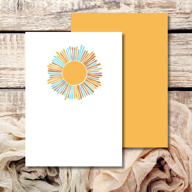 Invitación Blank Añade Tu Propio Sol Boho Aquí Viene El Sol (Subido por el creador)