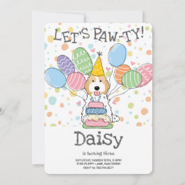 Invitación Blenheim Cockapoo Cavapoo Fiesta de cumpleaños del