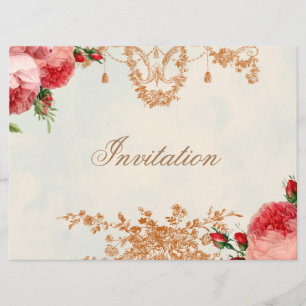 Invitación Blenheim Rose - Paisaje del cielo de verano