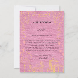 Invitación Bliss de cumpleaños celebra con estilo