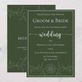 Invitación Bliss puro: Boda de flores de margarita