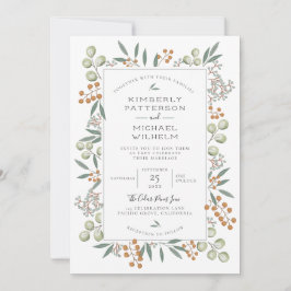 Invitación Blissful Bounty Botanty Boda Suite