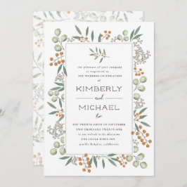 Invitación Blissful Bounty Botanty Boda Suite