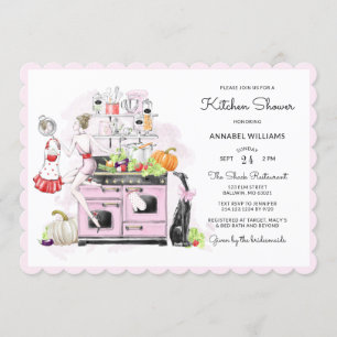 Invitación Blonde Novias Retro Bridal Kitchen
