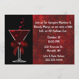 Invitación Bloody Mary All Hallow Eve Invitaton Fiesta