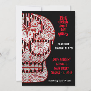 Invitación Bloody Sugar Skull