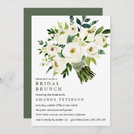 Invitación Bloom blanco | Novia Bouquet Boda Bridal Brunch