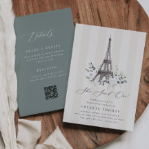 Bloom de París | Ducha de novia del código QR de l