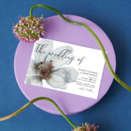 Invitación Bloom ・ Floral Romántica Moderna ・ Guión elegante
