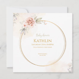 Invitación Blooming Baby Shower Invitation