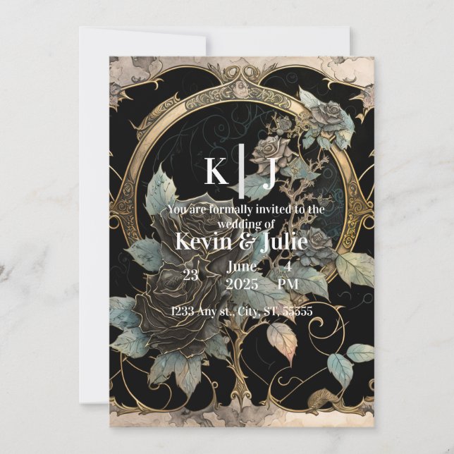 Invitación Blooms encantadores (Anverso)