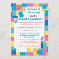 Bloques de edificio Pastel Baby Shower