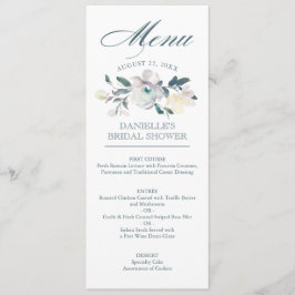 Invitación Bloques de época| Floral acuarela| Menú Boda