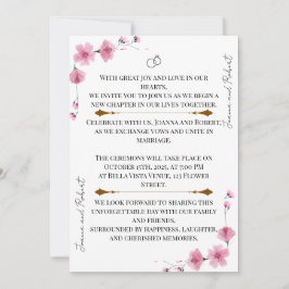 Invitación Blossom Love Wedding Invitation