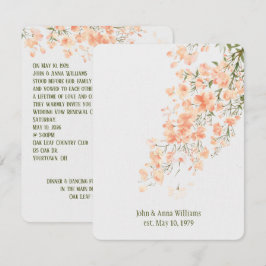 Invitación Blossoms De Peach Vow Renovación