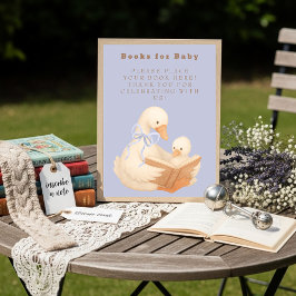 Invitación Blue A Silly Goose Books for Baby Sign