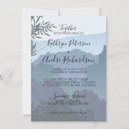 Invitación Blue Adventure Travel Forest