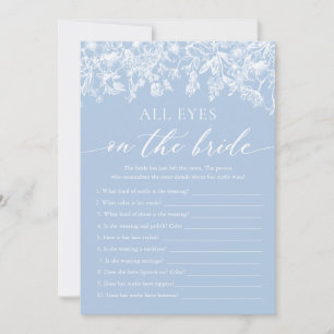 Invitación Blue All Eyes On The Bride Bridal Shower Game