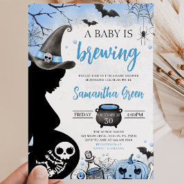 Invitación Blue Baby está preparando la Fiesta de Halloween p