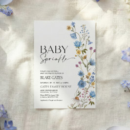 Invitación Blue Baby Sprinkle Invitation 