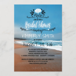 Invitación Blue Beach Bridal Shower