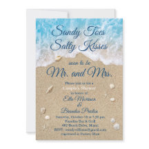 Blue Beach Waves Sandy Toes Ducha Pareja