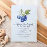 Invitación Blue Blueberry Berry Sweet Baby Shower<br><div class="desc">Invitación Baby Shower Blue Blueberry Berry Sweet</div>